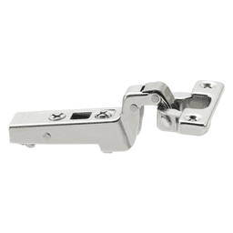 Clip Top 94° Opening Mini Hinge, 38mm Bore Pattern, Self-Closing, Inset, Nickel-Plated, Screw-On - Main Image