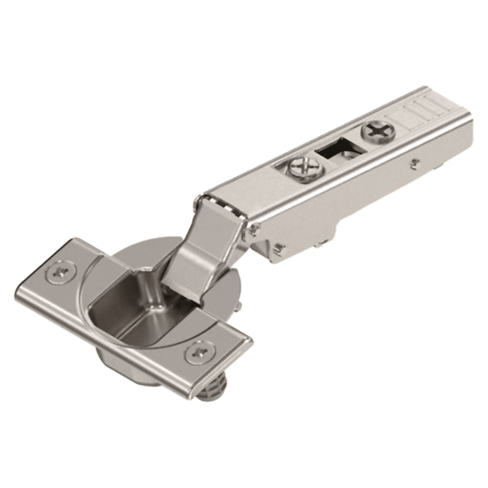Clip Top 110° Opening Hinge, 45mm Bore Pattern, Self-Closing, Full Overlay, Nickel-Plated, Dowelled - Main Image