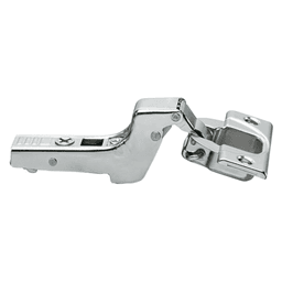 Clip Top 110° Opening Hinge, 45mm Bore Pattern, Self-Closing, Inset, Nickel-Plated, Dowelled - Alt Image 1