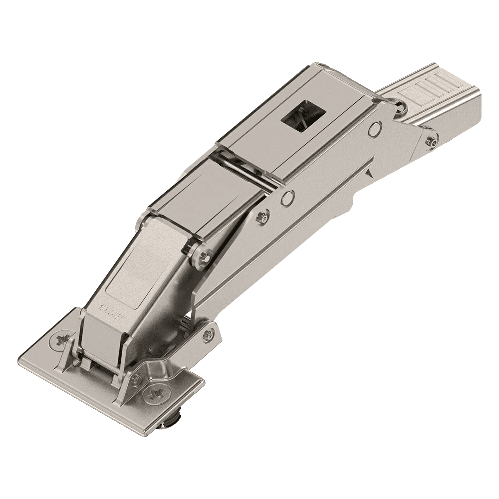 Clip Top 110° Opening Hinge, 32mm Boring Pattern, Self-Closing, Full Overlay, Nickel-Plated, Expando - Alt Image 1