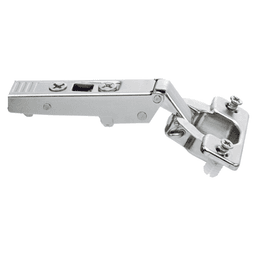 Clip Top 120° Opening Hinge, 45mm Bore Pattern, Self-Closing, Full Overlay, Nickel-Plated, Expando - Main Image
