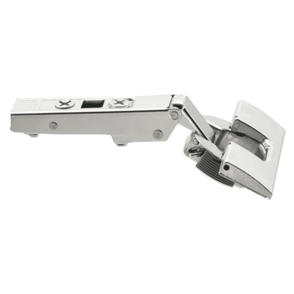 Clip Top 120° Opening Hinge, 45mm Bore Pattern, Self-Closing, Full Overlay, Nickel-Plated, Inserta - Main Image
