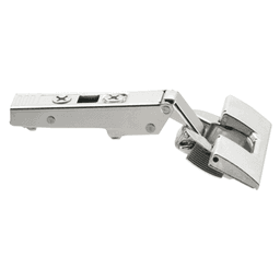 Clip Top 120° Opening Hinge, 45mm Bore Pattern, Self-Closing, Full Overlay, Nickel-Plated, Inserta - Main Image