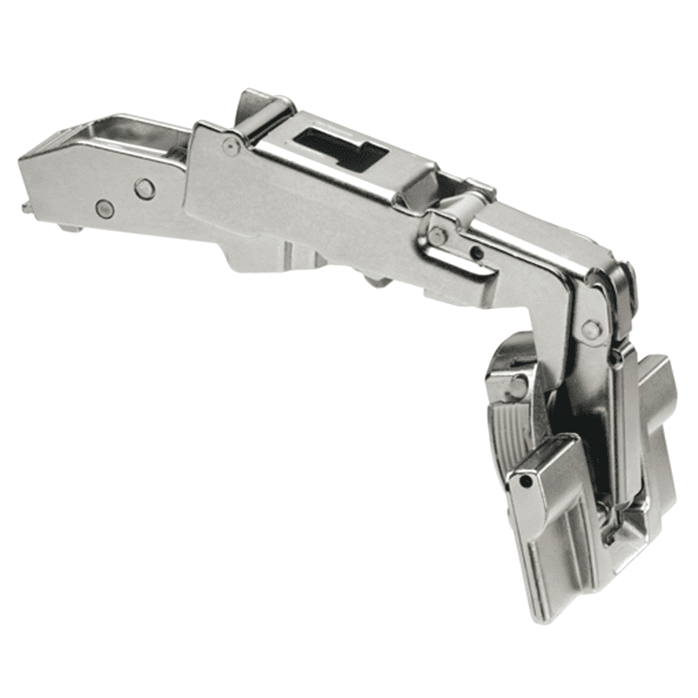 Clip Top 170° Opening Hinge, 45mm Bore Pattern, Self-Closing, Full Overlay, Nickel-Plated, Inserta - Main Image