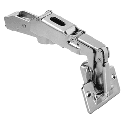 Clip Top 170° Opening Hinge, 45mm Bore Pattern, Self-Closing, Full Overlay, Nickel-Plated, Screw-On - Main Image