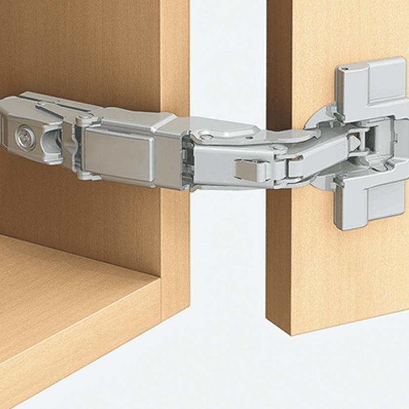 Clip Top 155° Opening Zero Protrusion Hinge, 45mm Bore Pattern, Self ...