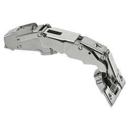Clip Top 155° Opening Zero Protrusion Hinge, 45mm Bore Pattern, Self-Closing, Half Overlay, Nickel-Plated, Screw-On - Main Image