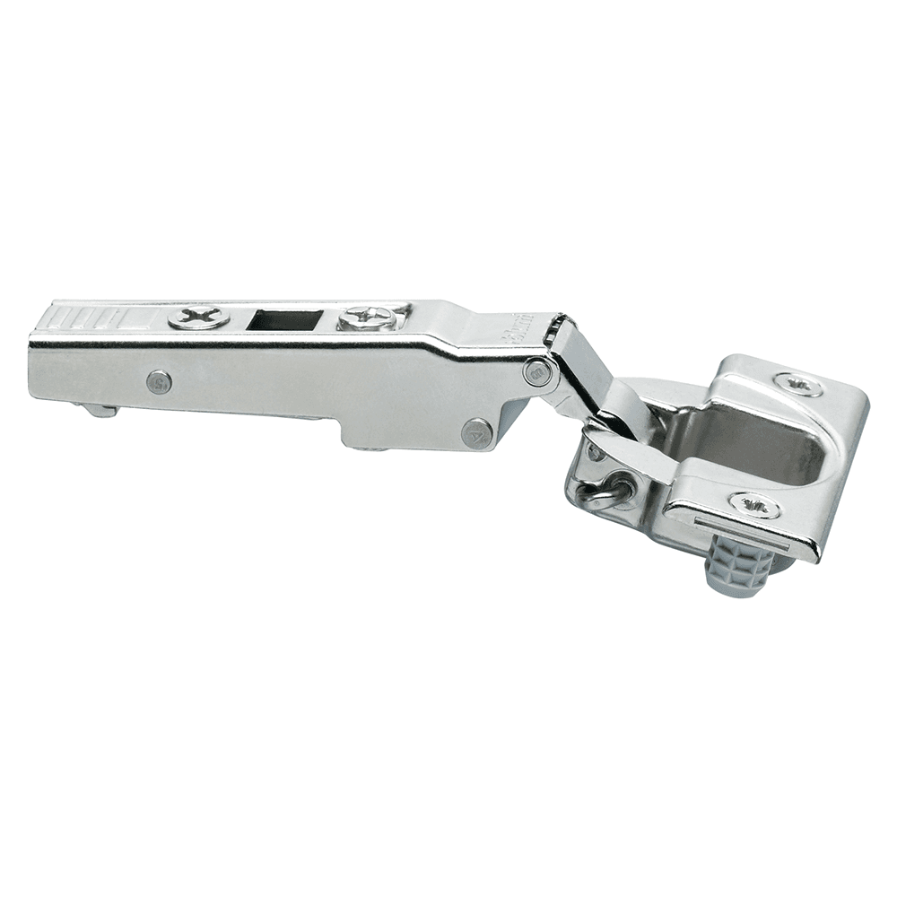 Clip Top 110&#730;+ Opening Hinge, 45mm Bore Pattern, Free-Swinging, Full Overlay, Nickel-Plated, Dowelled - Main Image
