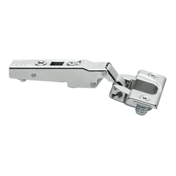 Clip Top 110&#730;+ Opening Hinge, 45mm Bore Pattern, Self-Closing, Full Overlay, Nickel-Plated, Dowelled - Main Image