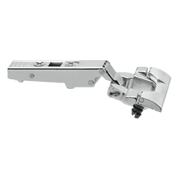 Clip Top 110&#730;+ Opening Hinge, 45mm Bore Pattern, Self-Closing, Full Overlay, Nickel-Plated, Inserta - Main Image