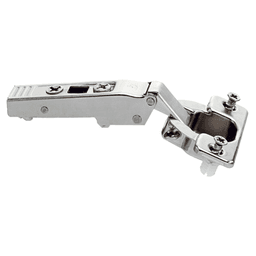 Clip Top 120&#730;+ Opening Hinge, 45mm Bore Pattern, Self-Closing, Full Overlay, Nickel-Plated, Dowelled - Alt Image 1
