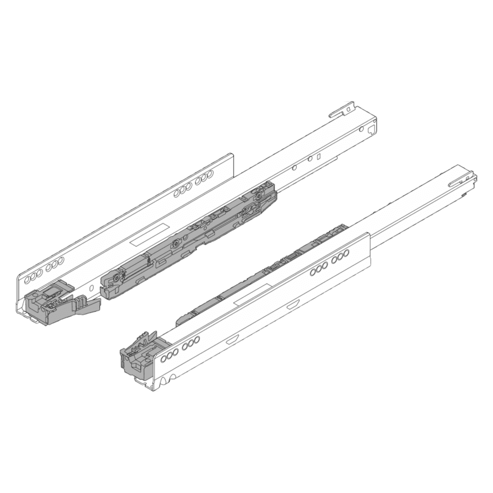 Legrabox Cabinet Profile with 88lb Capacity, Full Extension with BLUMOTION, 16" - Alt Image 1