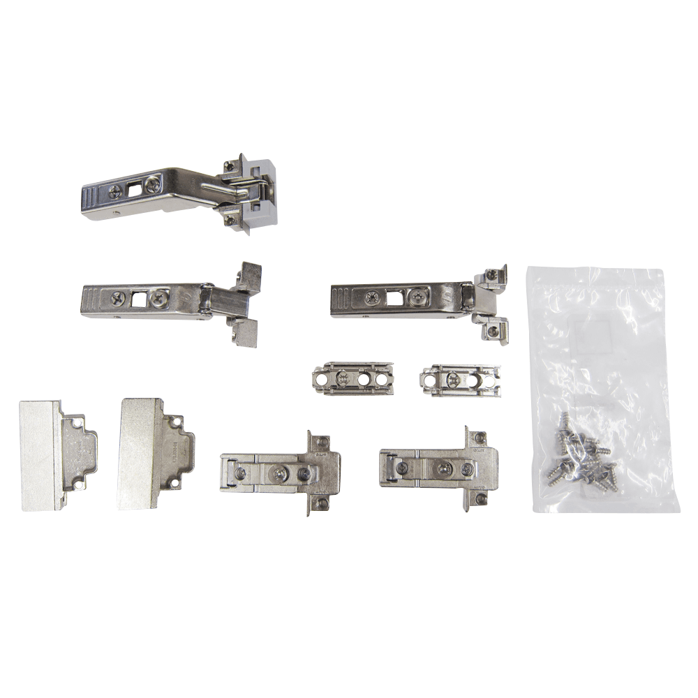 Blum Aventos HF Narrow Aluminum Hardware Kit - Bottom Door Hinges and Mounting Plates