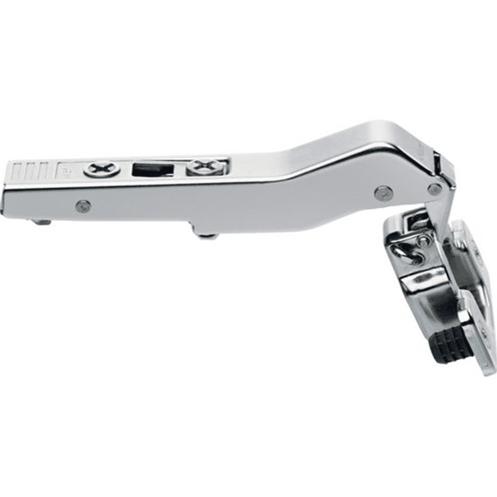 Clip Top +45&#730; II Angled 110&#730; Opening Hinge, 45mm Boring Pattern, Self-Closing, Full Overlay, Nickel-Plated, Dowelled - Alt Image 1