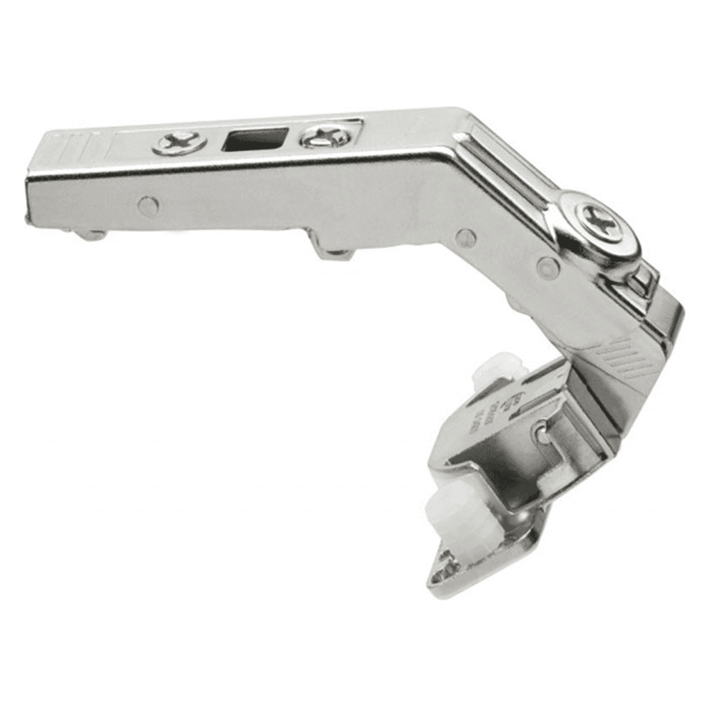 Clip Top Bi-Fold 60&#730; Opening Hinge, 45mm Bore Pattern, Self-Closing, Nickel-Plated, Dowelled - Main Image