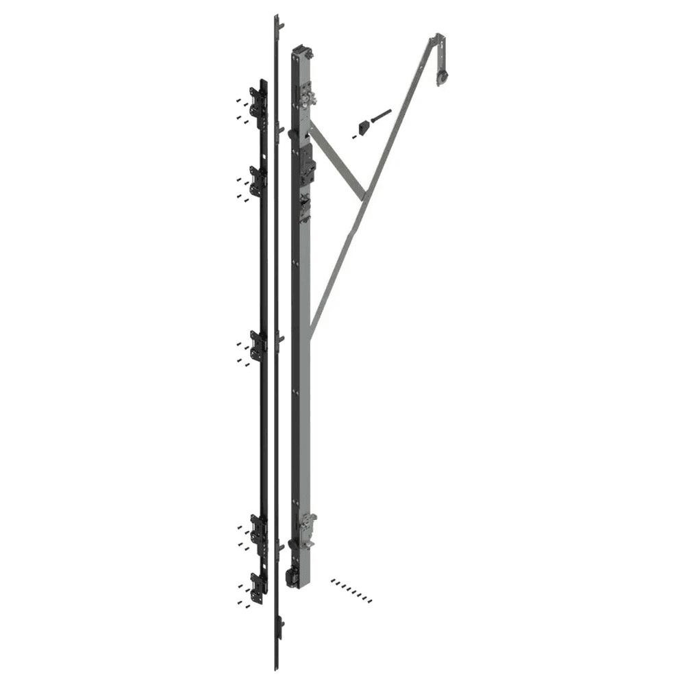 REVEGO uno Left Hand Hinge Bracket Set with TIP-ON, Zinc-Plated, 1907mm Main - Image