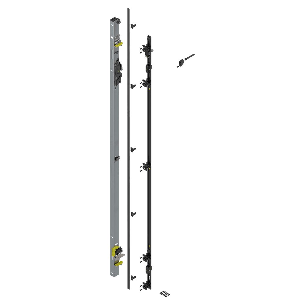 Revego Uno Hinge Bracket Set for Pocket Height 2107–2256mm, Left, Zinc-Coated Main - Image