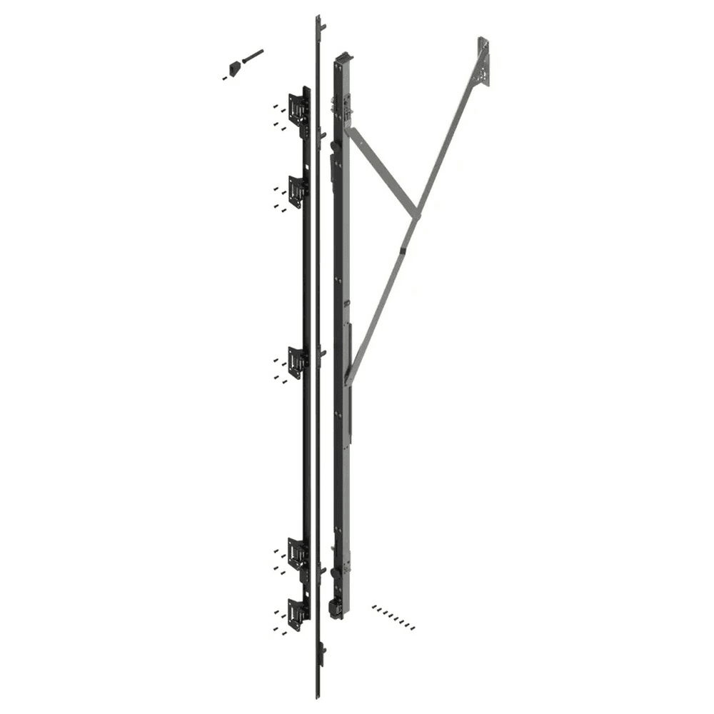 REVEGO uno Right Hand Hinge Bracket Set with TIP-ON, Zinc-Plated, 2057mm Main - Image