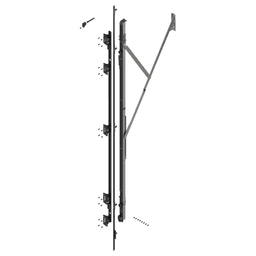 REVEGO uno Right Hand Hinge Bracket Set with TIP-ON, Zinc-Plated, 2057mm Main - Image