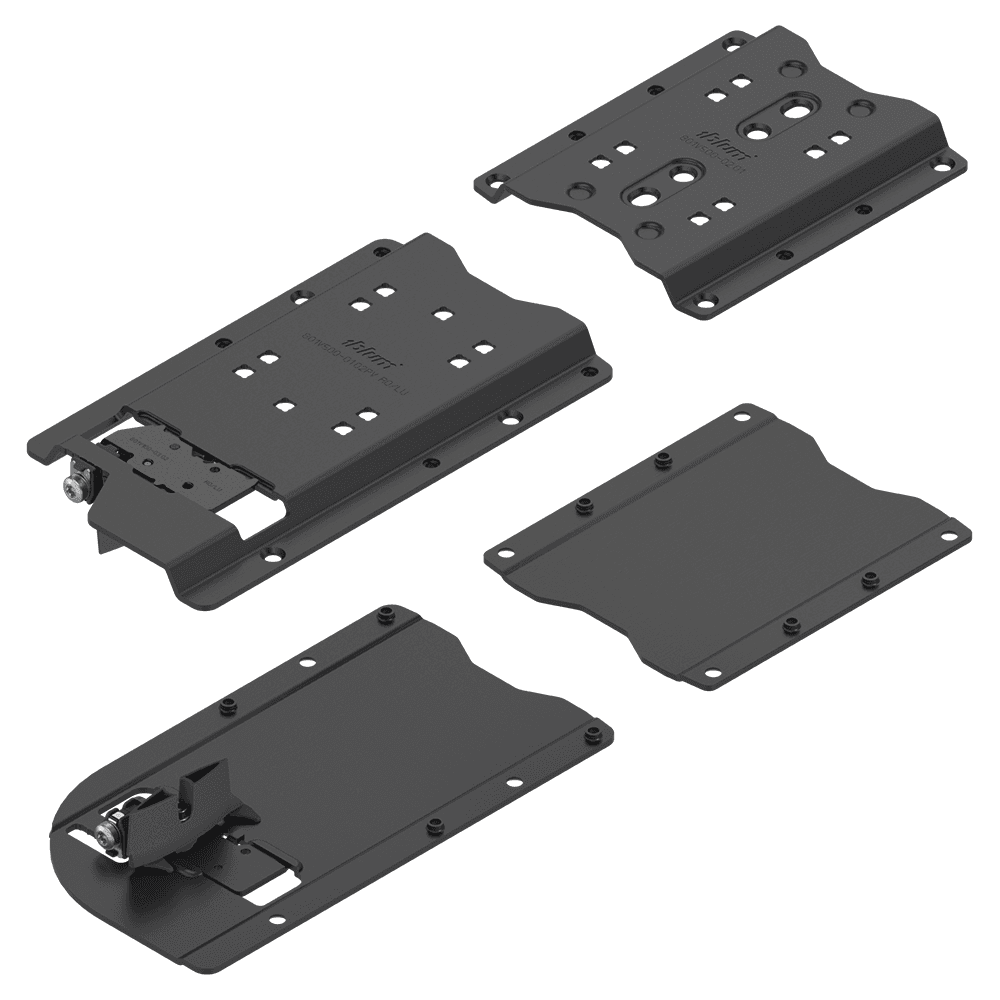 Revego Uno Right Pocket Connector Set for Worktop-Mounted Cabinet, Black Main - Image