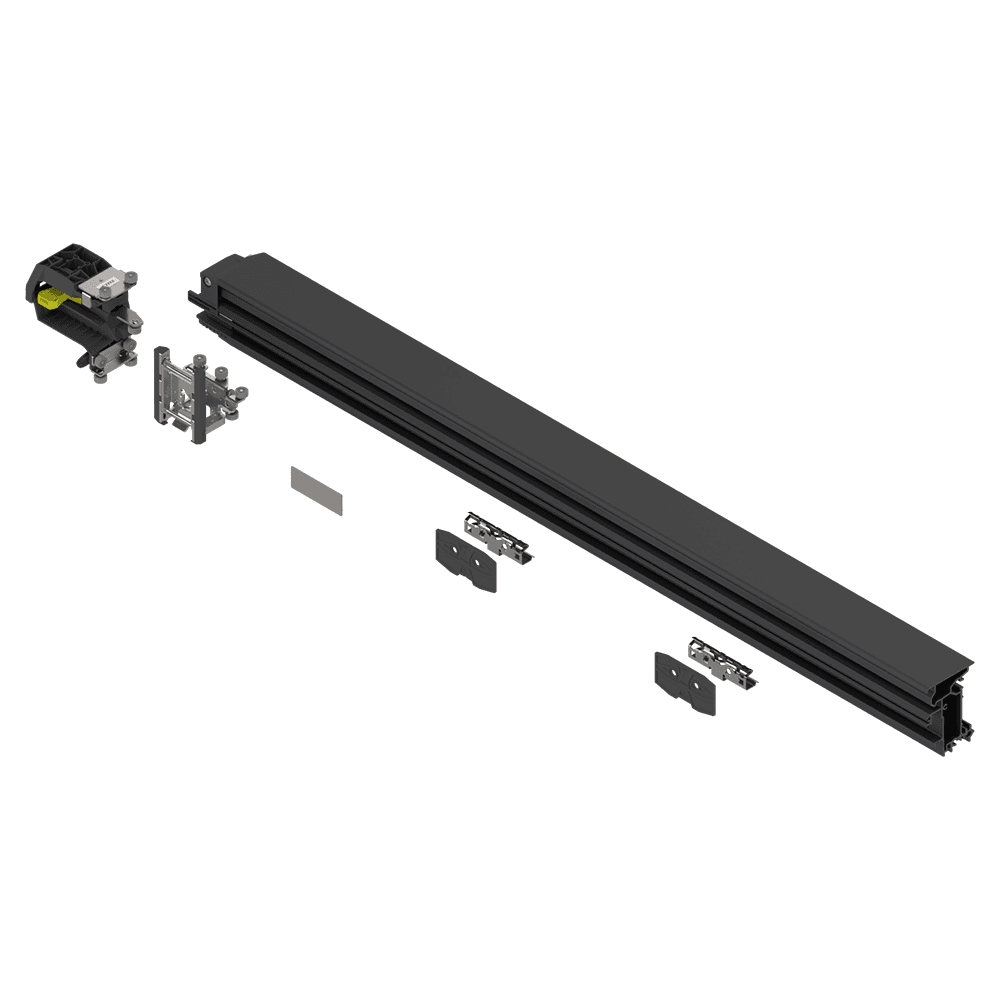 41-39/64" Revego Duo Track Set, Left, Black Main - Image