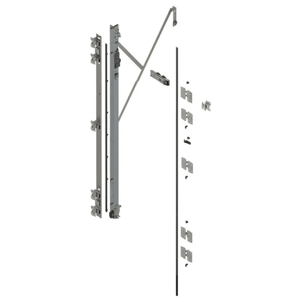 REVEGO duo Left Hand Hinge Bracket Set with TIP-ON, Zinc-Plated, 1800mm Alt 1 - Image