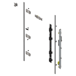 Revego Duo Hinge Bracket Set for Pocket Height 1142 - 1356mm, Left, Zinc-Coated Main - Image