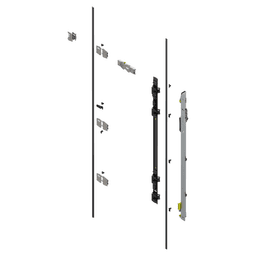 Revego Duo Hinge Bracket Set for Pocket Height 1507 - 1656mm, Right, Zinc-Coated Main - Image