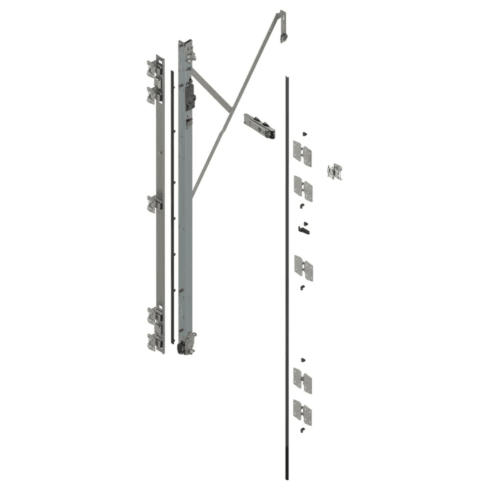 REVEGO duo Left Hand Hinge Bracket Set with TIP-ON, Zinc-Plated, 1800mm Main - Image