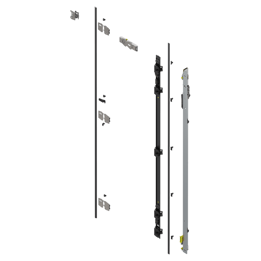 Revego Duo Hinge Bracket Set for Pocket Height 2107 - 2256mm, Right, Zinc-Coated Main - Image