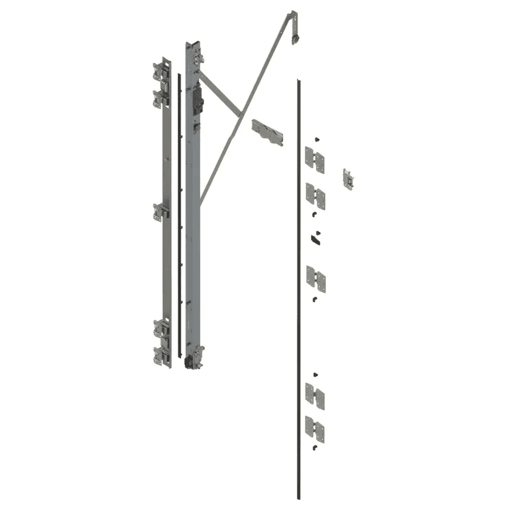 REVEGO duo Left Hand Hinge Bracket Set with TIP-ON, Zinc-Plated, 1950mm Main - Image