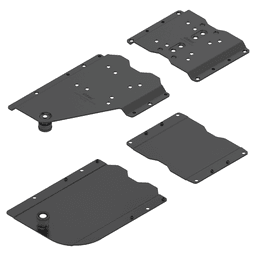 Revego Duo Left Pocket Connector Set for Worktop-Mounted Cabinet, Black Main - Image