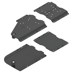 Revego Duo Right Pocket Connector Set for Worktop-Mounted Cabinet, Black Main - Image