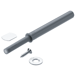 Tip-On Push to Open Set for Large Doors Over 48", Gray - Main Image