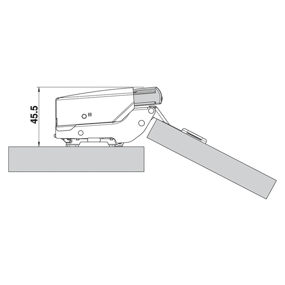 BLUMOTION Soft-Closing 973A Add-On for Half Overlay Hinges - Alt Image 2