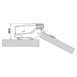 BLUMOTION Soft-Closing 973A Add-On for Half Overlay Hinges - Alt Image 2