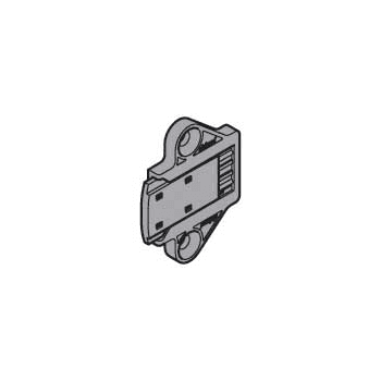 Servo-Drive Cabinet Distance Bumper provides 1/8" travel for face frame or panel cabinets in Dust Gray