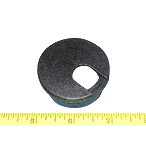 Bainbridge 1-3/4" black cord grommet for desk or tabletop