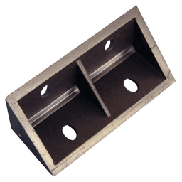 2" x 3/4" x 3/4" Vertical Corner Brace, Tan, Pack of 1000 - Alt Image 1