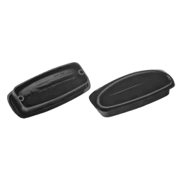 Bainbridge Manufacturing Inc's 2-55/64" black plastic flush pull for cabinets and drawers