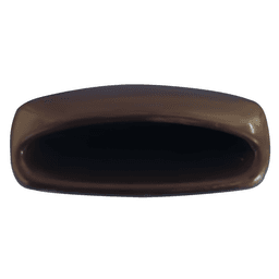 Bainbridge Manufacturing Inc - 2-55/64" Plastic Flush Pull in Brown - Front View