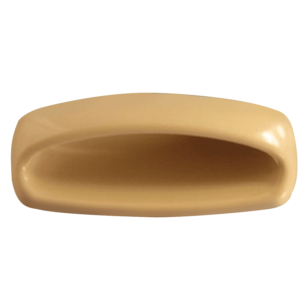 Bainbridge Manufacturing Inc 2-55/64" Plastic Flush Pull, Putty - Back View