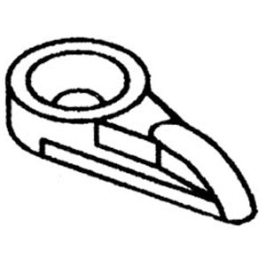 Plastic Panel Clip, Clear - Alt Image 1
