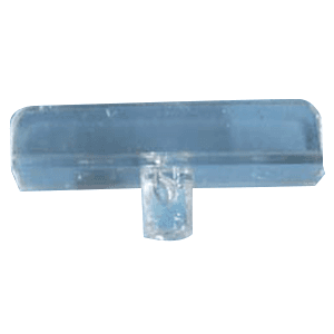 Clear Plastic Vertical Divider Clip with 5mm Peg for 1/4" Boards - Pack of 50 by Bainbridge Manufacturing Inc.