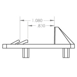 Bainbridge Manufacturing Inc Clear Finish Shelf Support 1000/Box