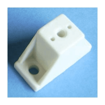 Bainbridge Manufacturing Drawer Slide Spacer, 1-1/4", White - Front View