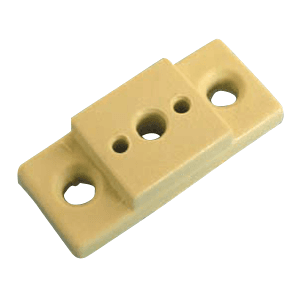 Drawer Slide Spacer in Almond finish, 2-3/16", for face frame clearance, 50/Box by Bainbridge Manufacturing Inc.