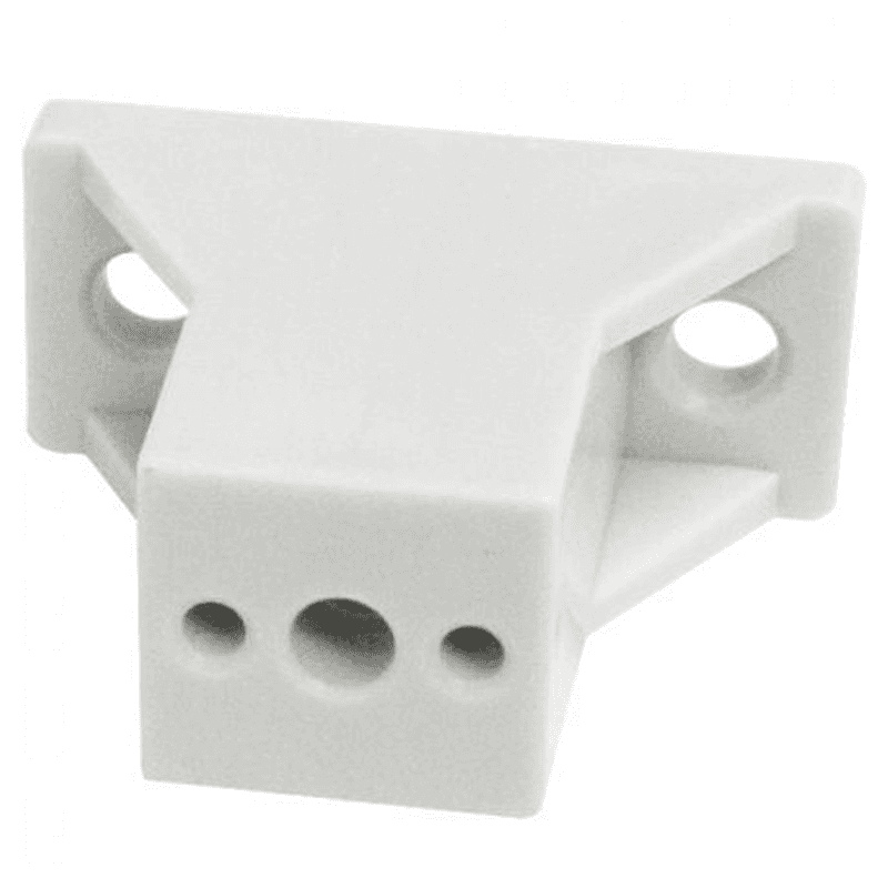 Drawer Slide Spacer, 2-3/16", White, 50/Box - Front View