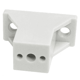 Drawer Slide Spacer - 1-1/2" White - 250/Box - Bainbridge Manufacturing Inc - Spacer for Face Frames - Cabinet Mounting Holes - Euro Screw