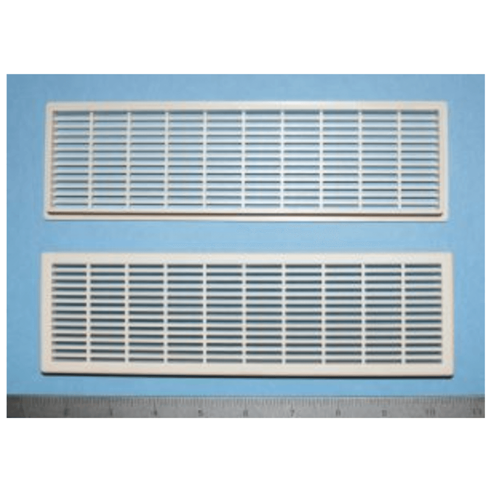 60mm x 220mm air vent grill in almond color - Bainbridge Manufacturing Inc